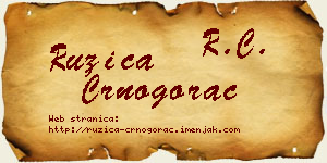 Ružica Crnogorac vizit kartica